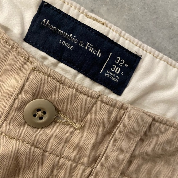 Abercrombie & Fitch Tan Wide Leg Pants - Picture 9 of 9